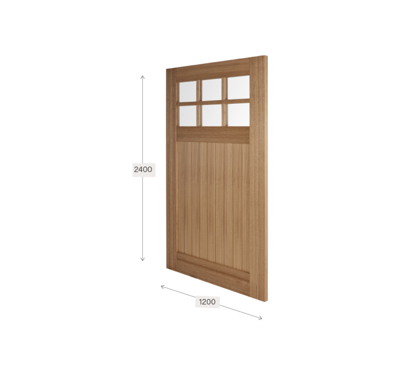 Avenue | Solid Timber Entrance Door | Solid timber door with glass panels at the top