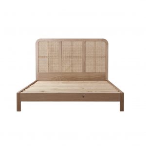 Rattan bed head and rattan bed head and base