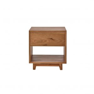 Bedside table with top drawer and open shelf below