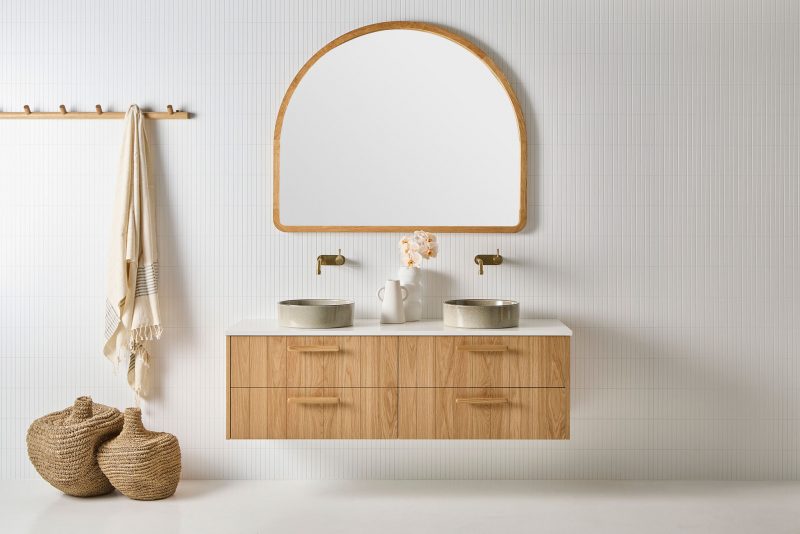 Yarra Vanity pictured with Scandi handle option