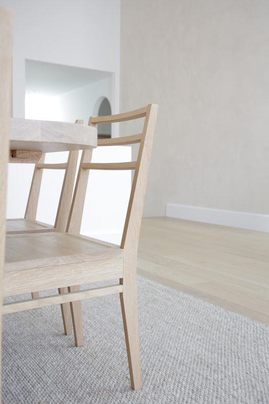 Coogee dining chair in American Oak light