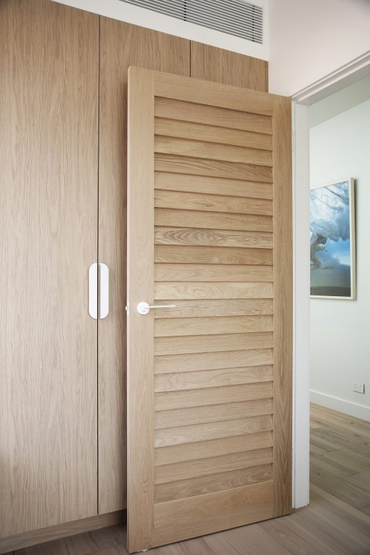 Frenchy interior door in American Oak light